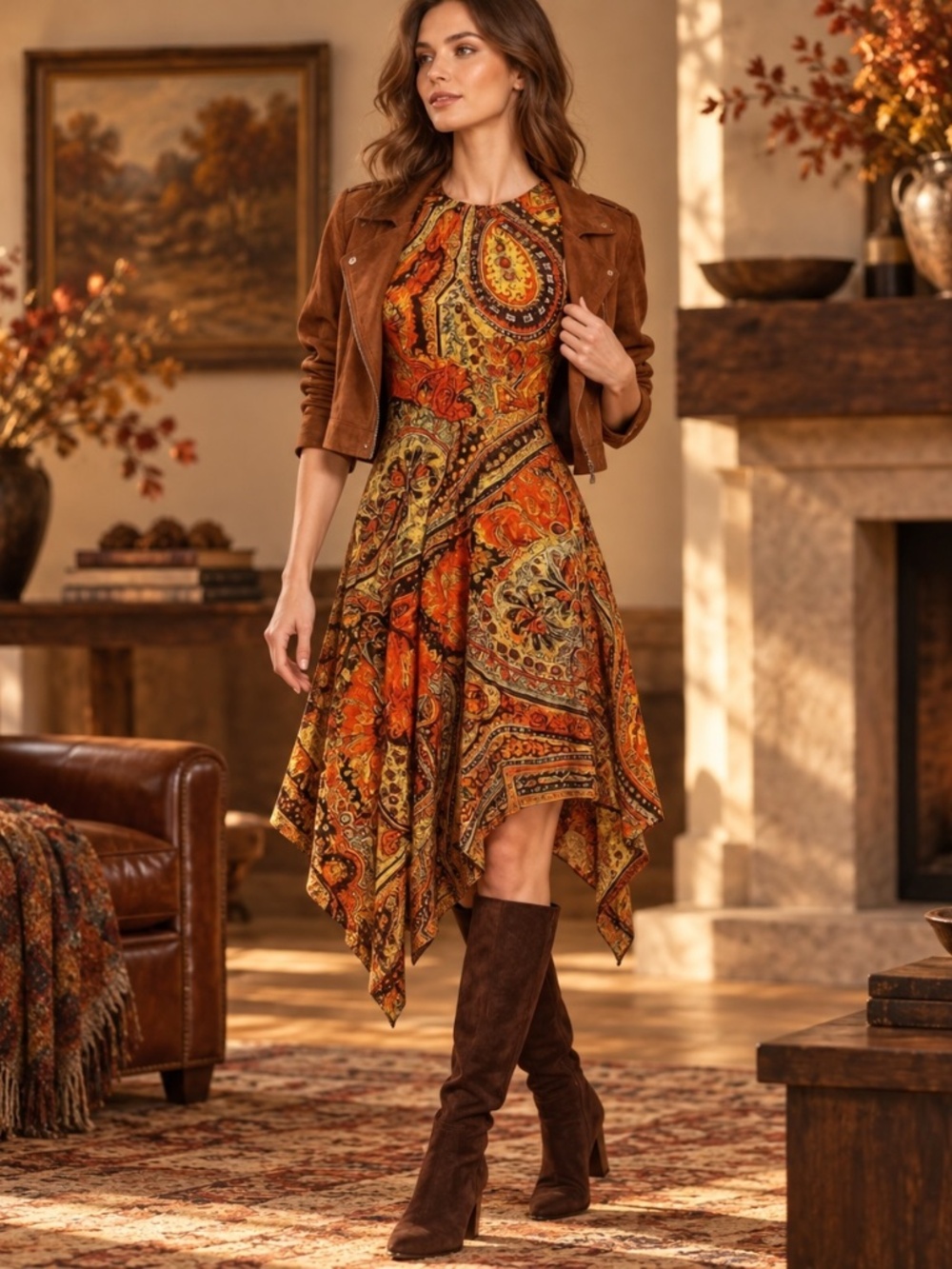 🇮🇹 ETRO Silk Paisley Print Midi Dress – Size 2 – Made in Italy